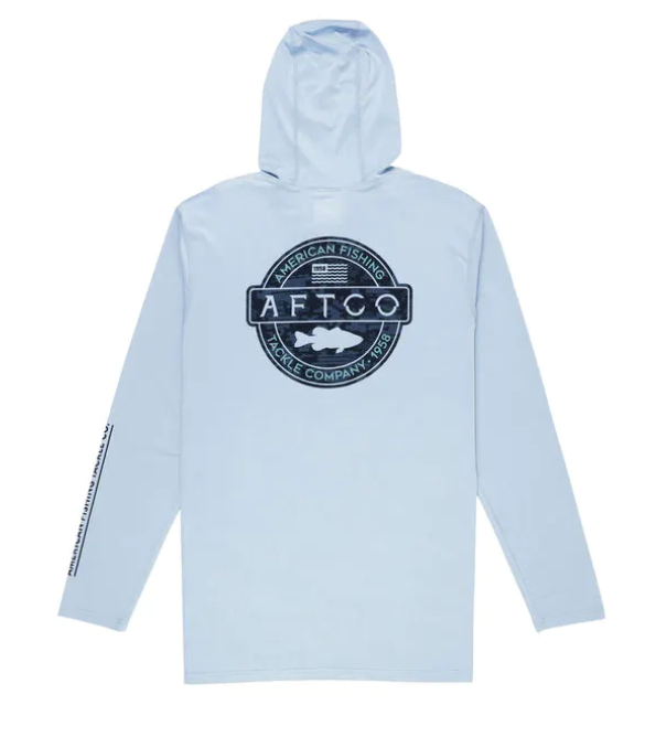 AFTCO Bass Patch Hooded Long Sleeve